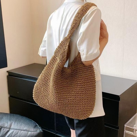 Coral Woven Bag