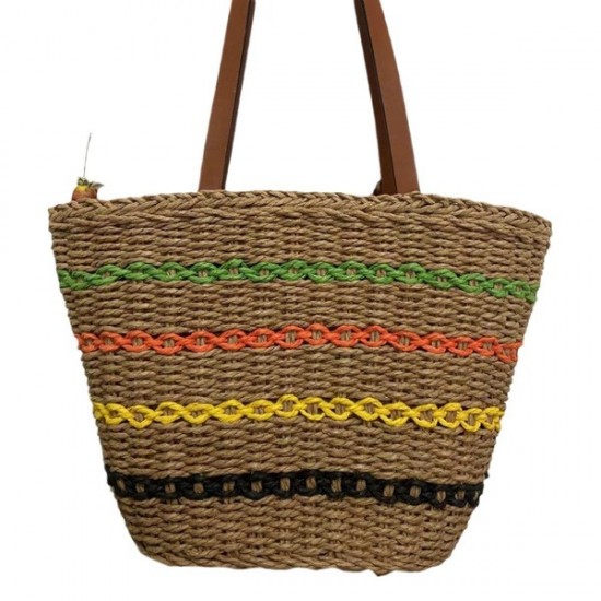 Plum Woven Bag