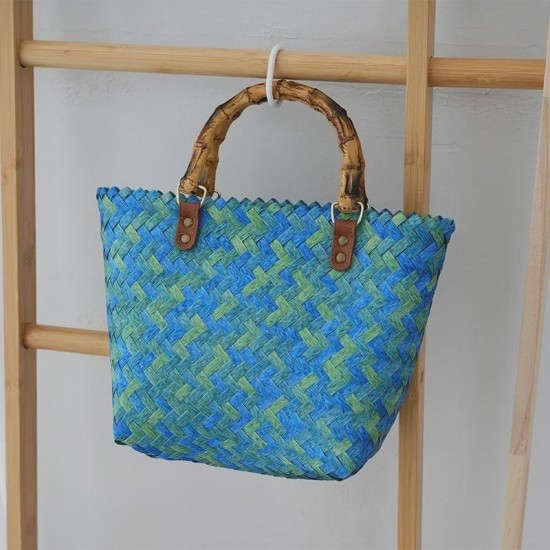 Denim Woven Bag